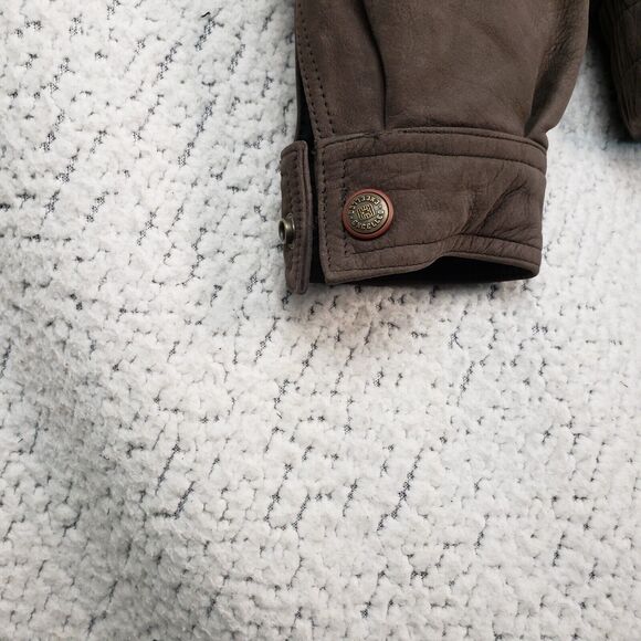 Vtg 100% Soft Leather Jacket Excelled Mens M Heavyweight Diamond Lined 46x26 - Picture 5 of 14